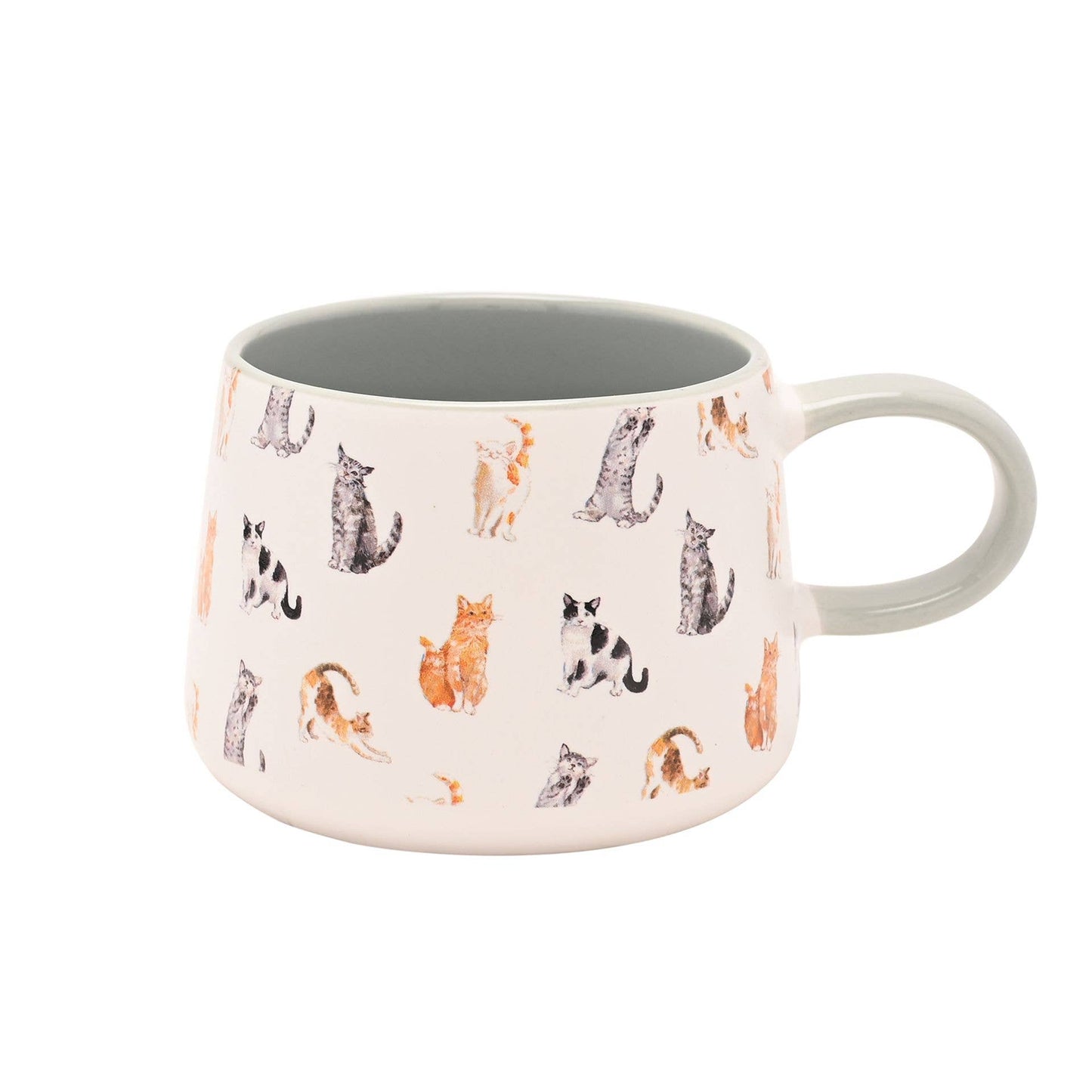 Keramiktasse mit Katzenmotiv