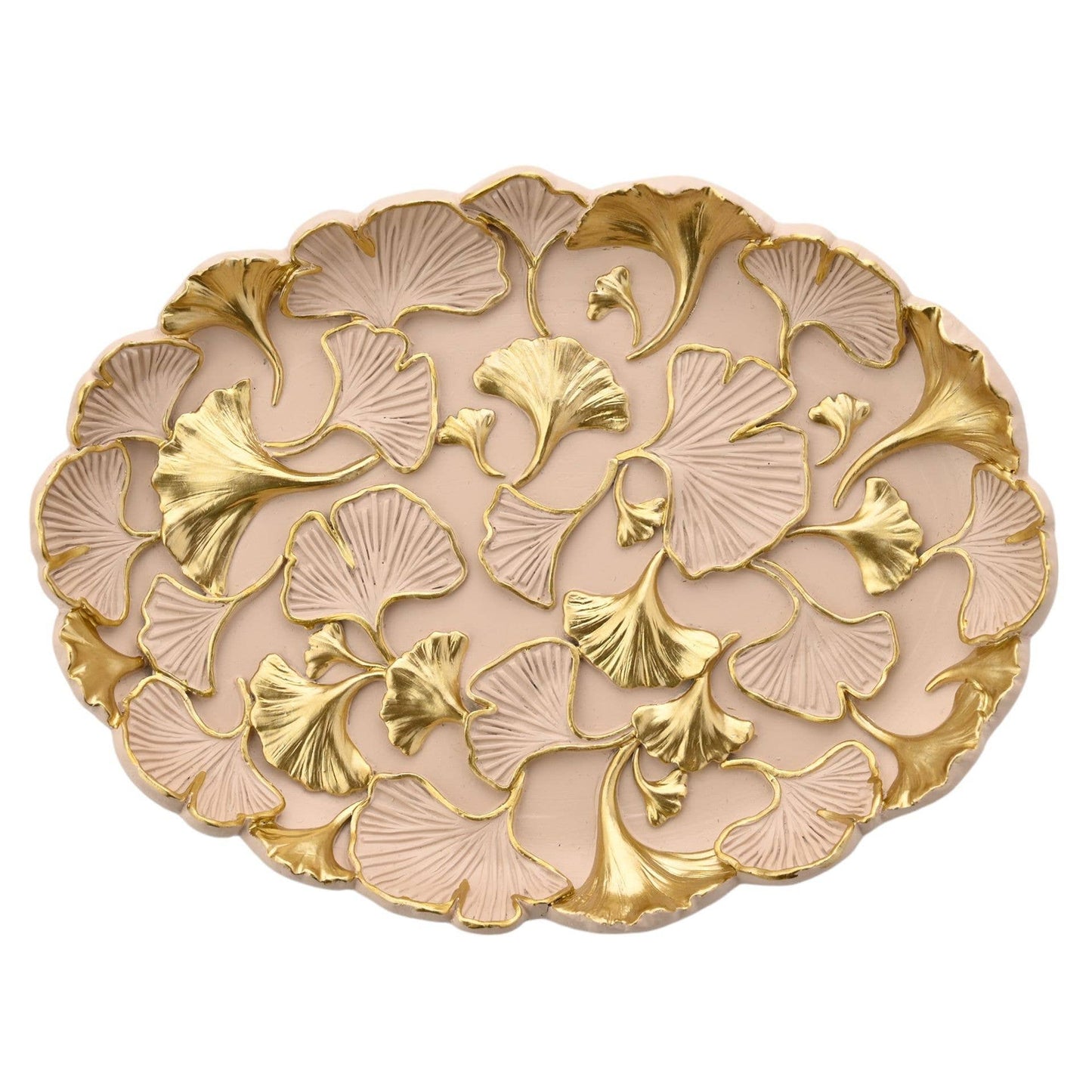 Dekorativer Teller Sophia Classic Ginkgo Blush