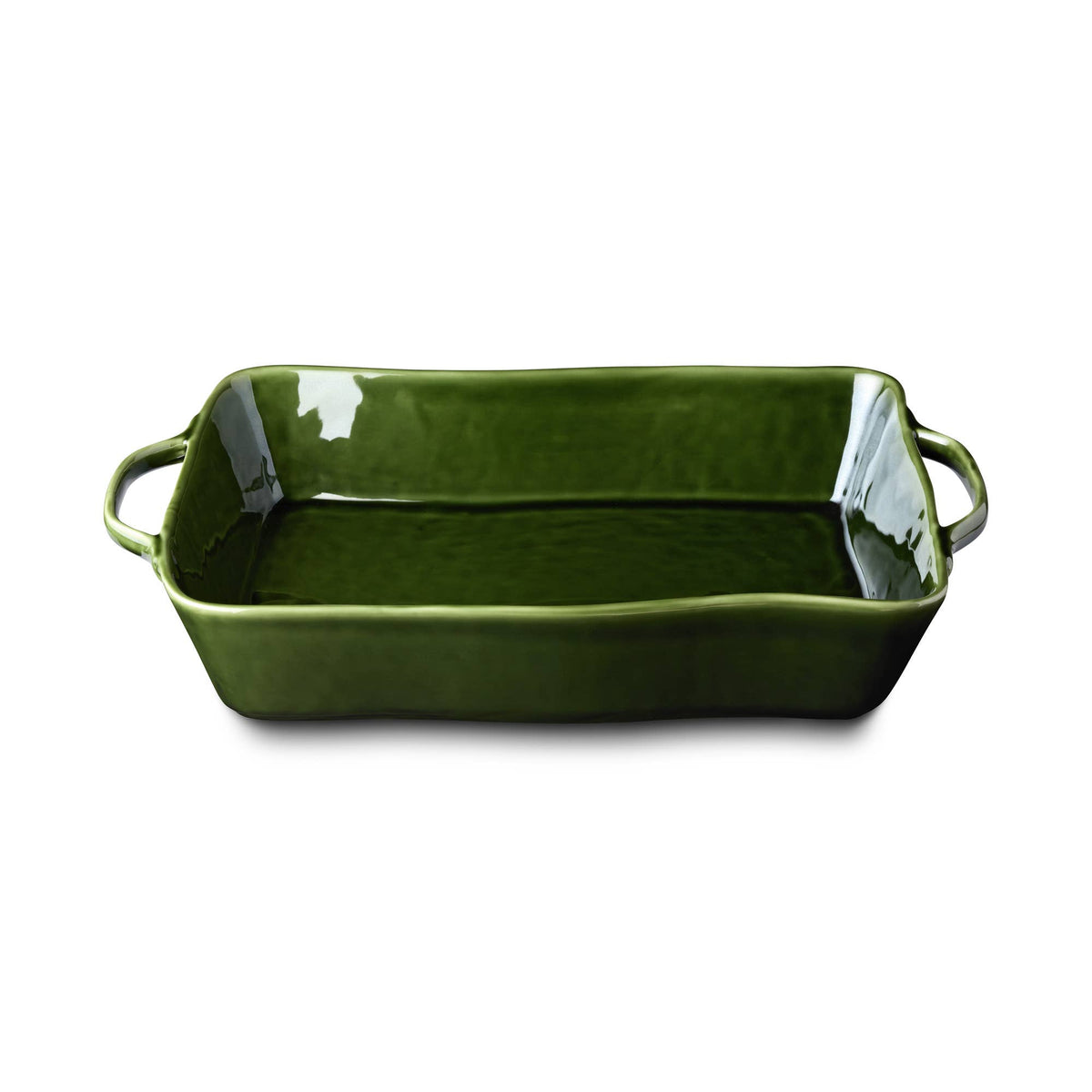 VERDE große rechteckige Auflaufform – Olivgrün | ca. 40,6 × 26 × 7,6 cm