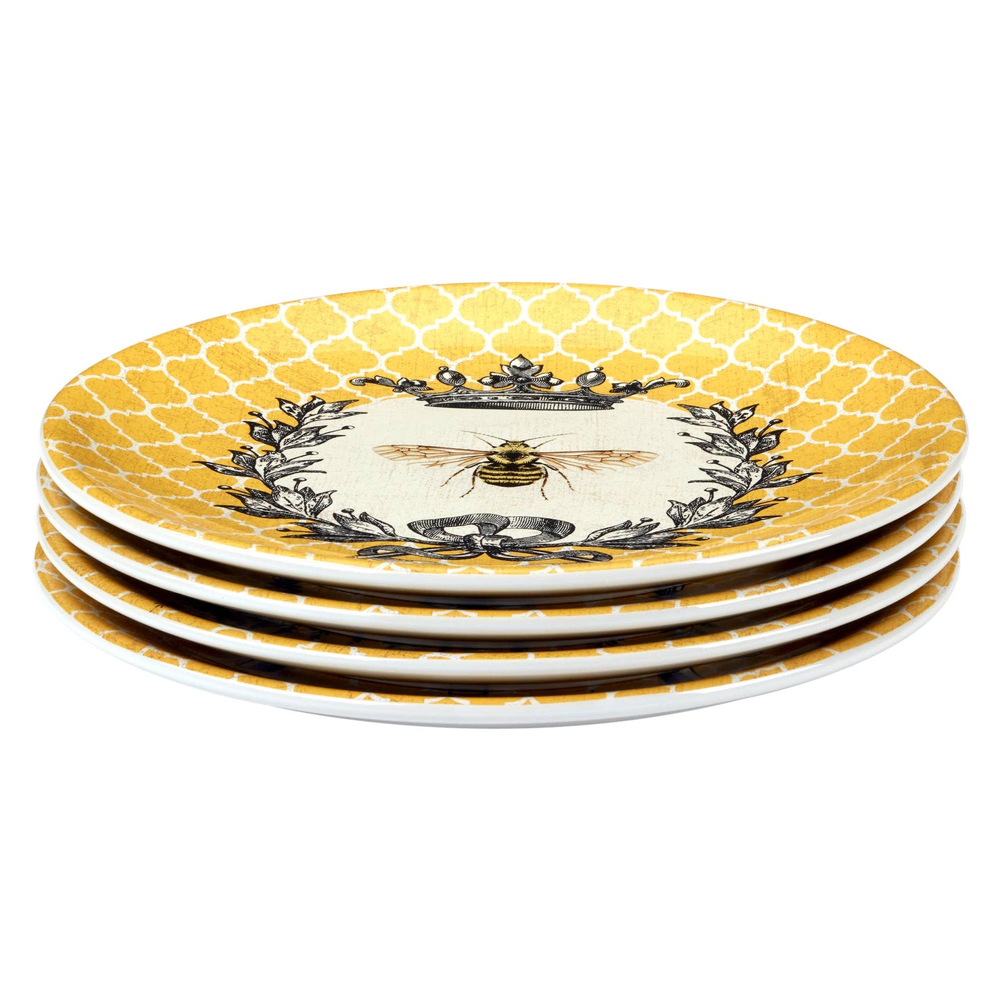 Teller French Bees, 4er Set