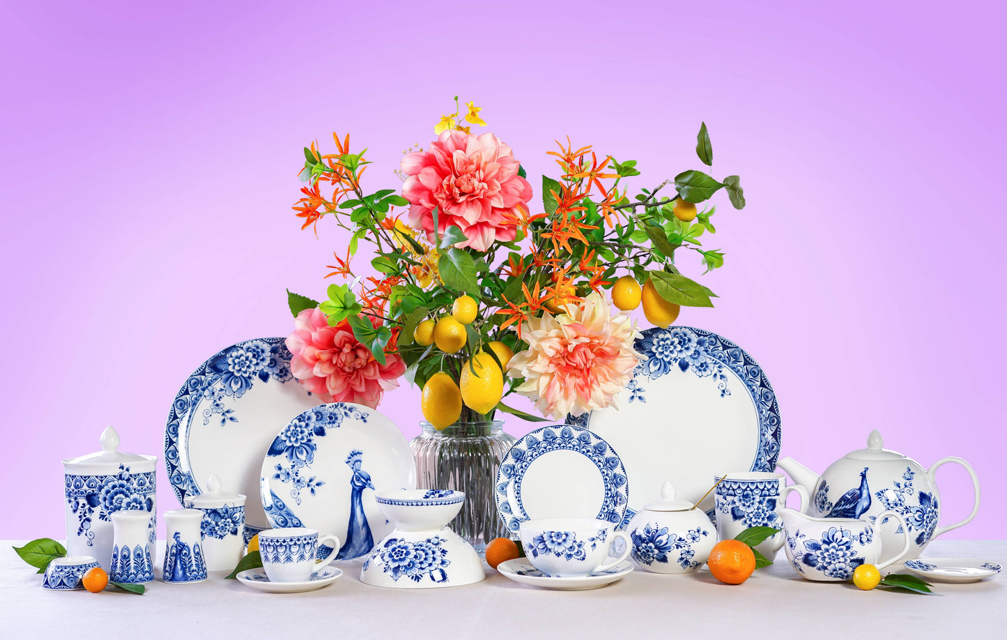 Vorratsglas Pfau Blau klein