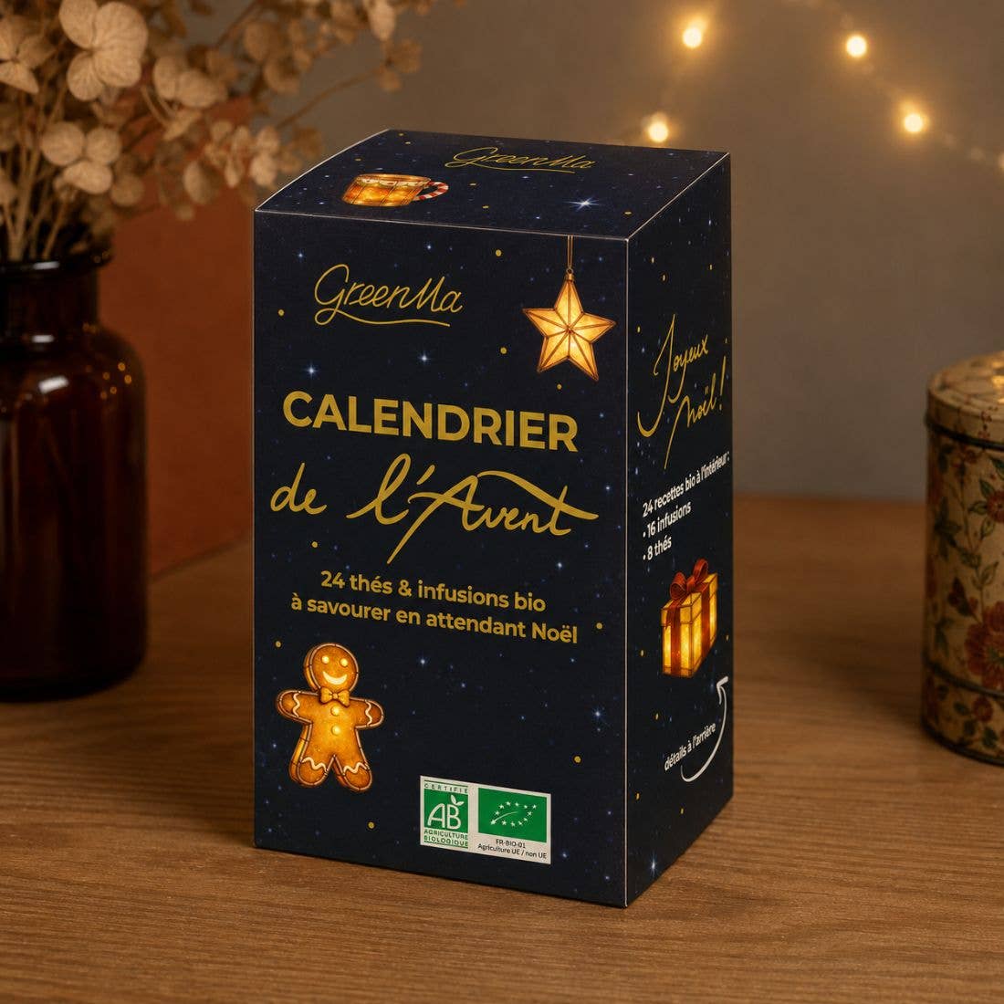 Adventskalender WEIHNACHTEN - 24 BIO-TEES UND INFUSIONEN