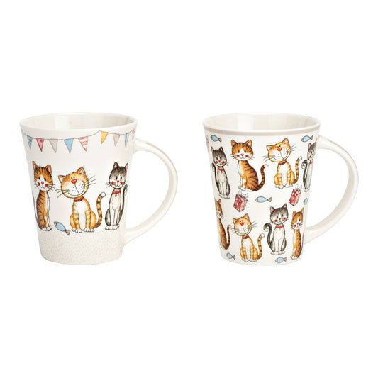 Becher Katzen, 2er Set