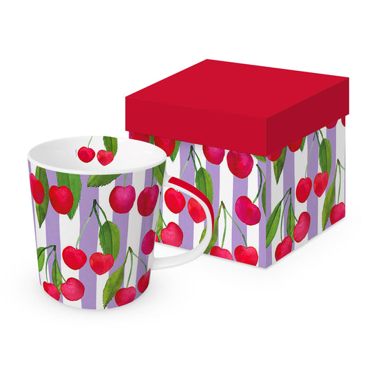 Tasse Cherry & Stripes