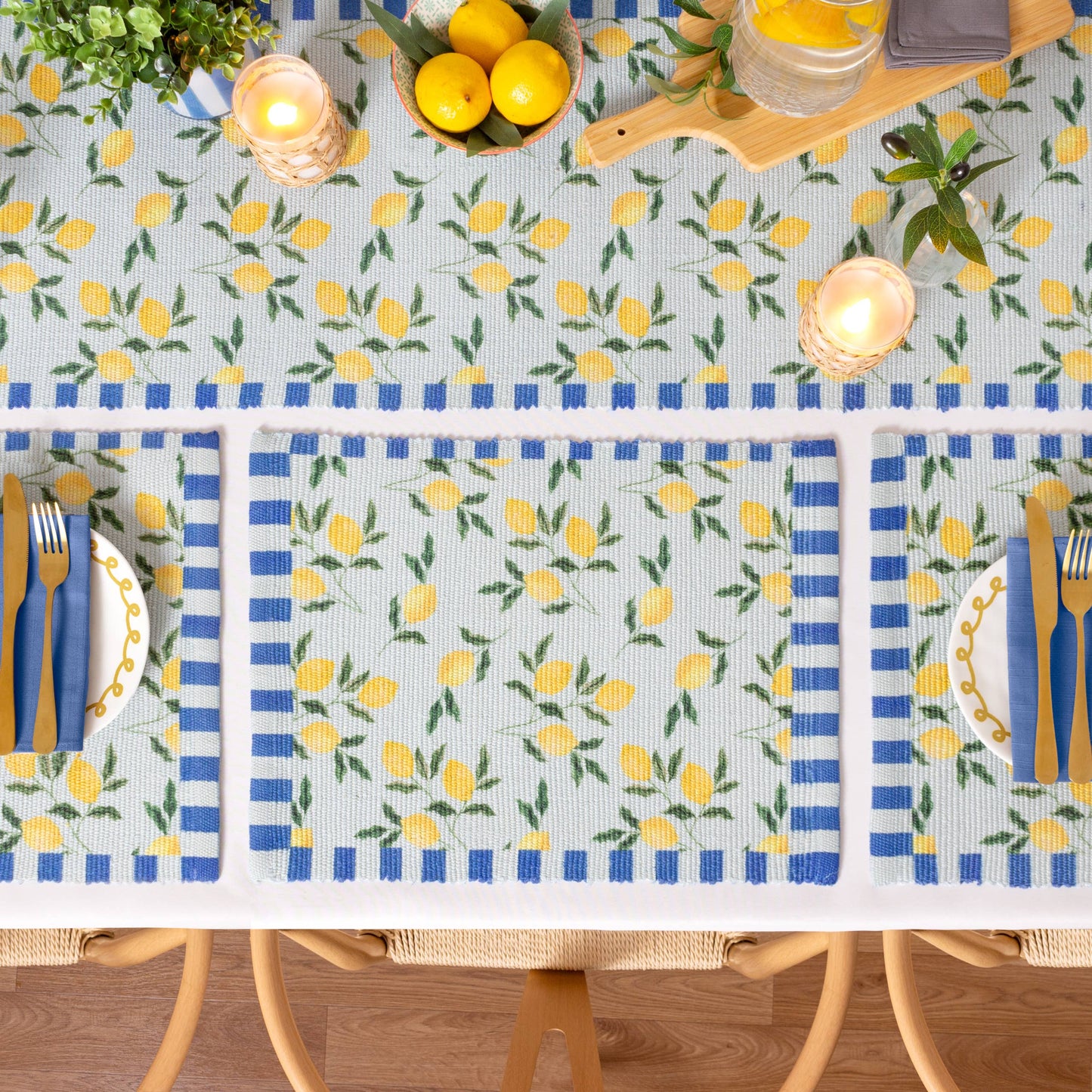 Tischset Lemon Blu, 4 Stück
