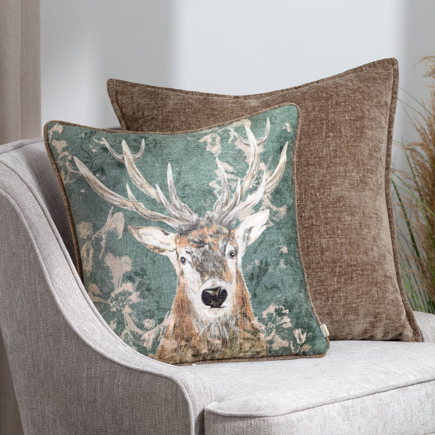 Kissen Avebury Stag Petrol