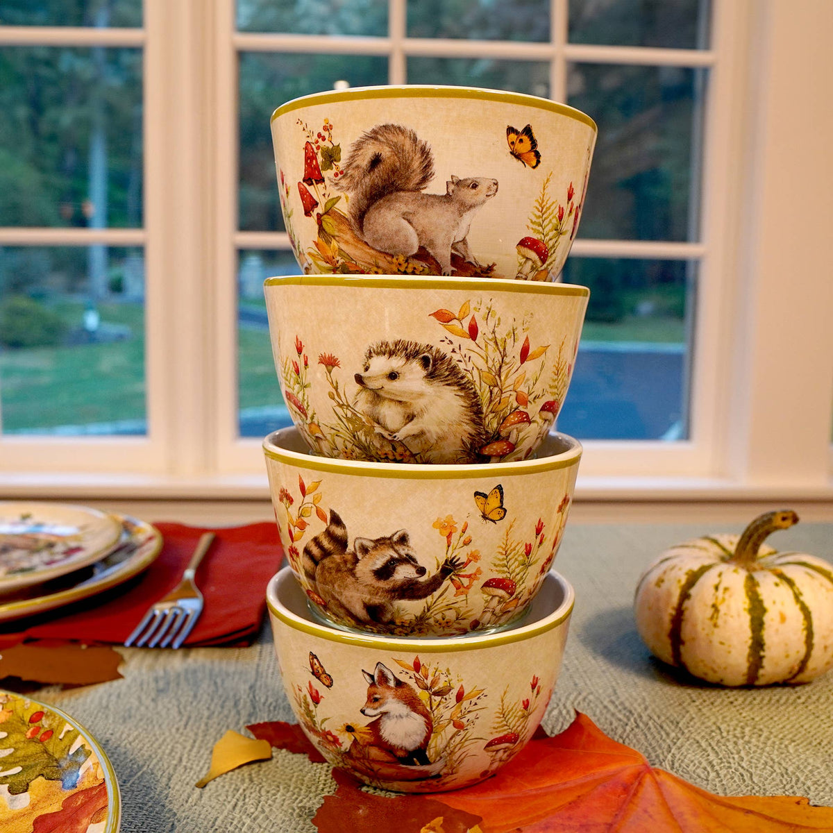 Müsli-Schalen Set  Woodland Critters Herbst