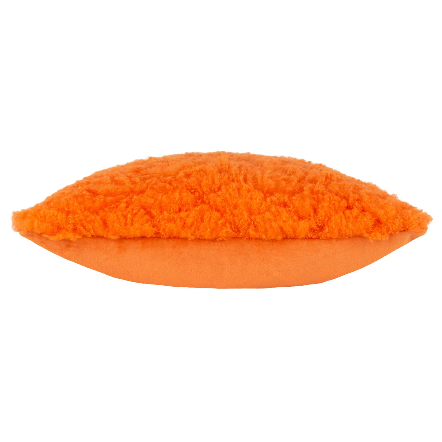 Kissen Fluff Ball aus Kunstfell Orange Fever