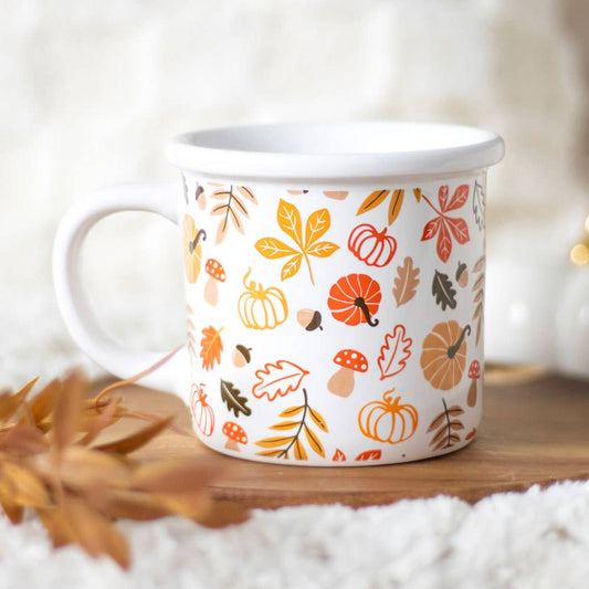 Herbstbecher „Autumn Leaves and Pumpkins Please