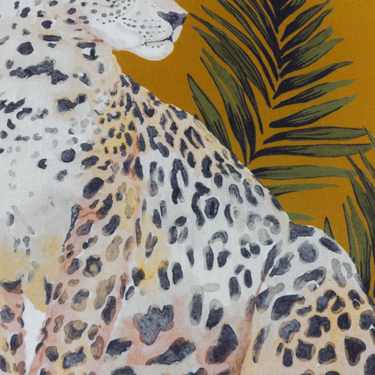 Leopardis Kissen Schwarz/Gold