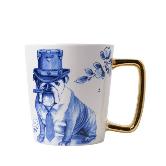 Hundebecher mit Zigarre