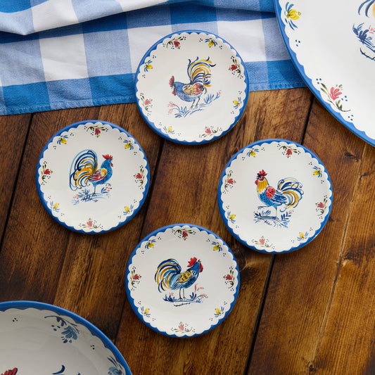 Teller-Set  „French Rooster“