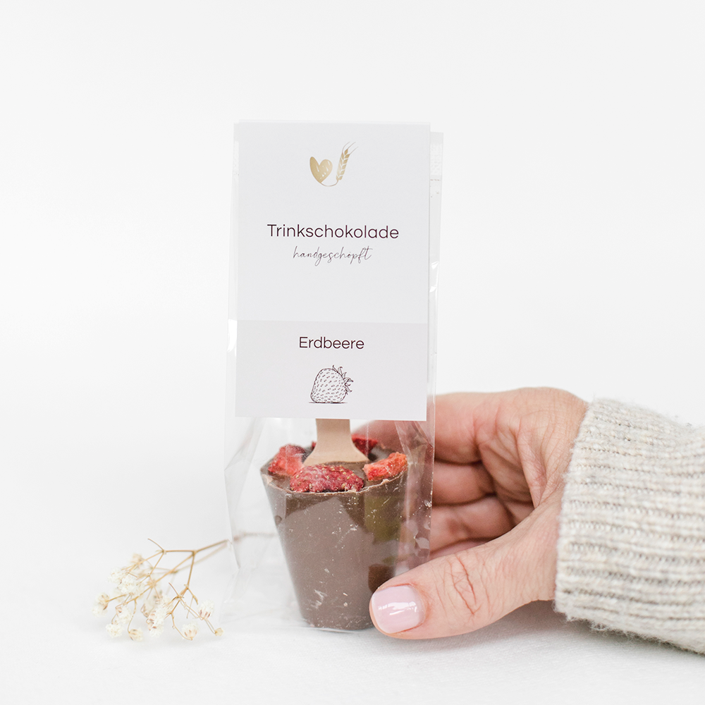 Trinkschokolade Erdbeere