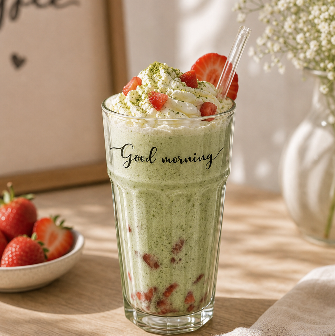 Latte-Glastrinkbecher