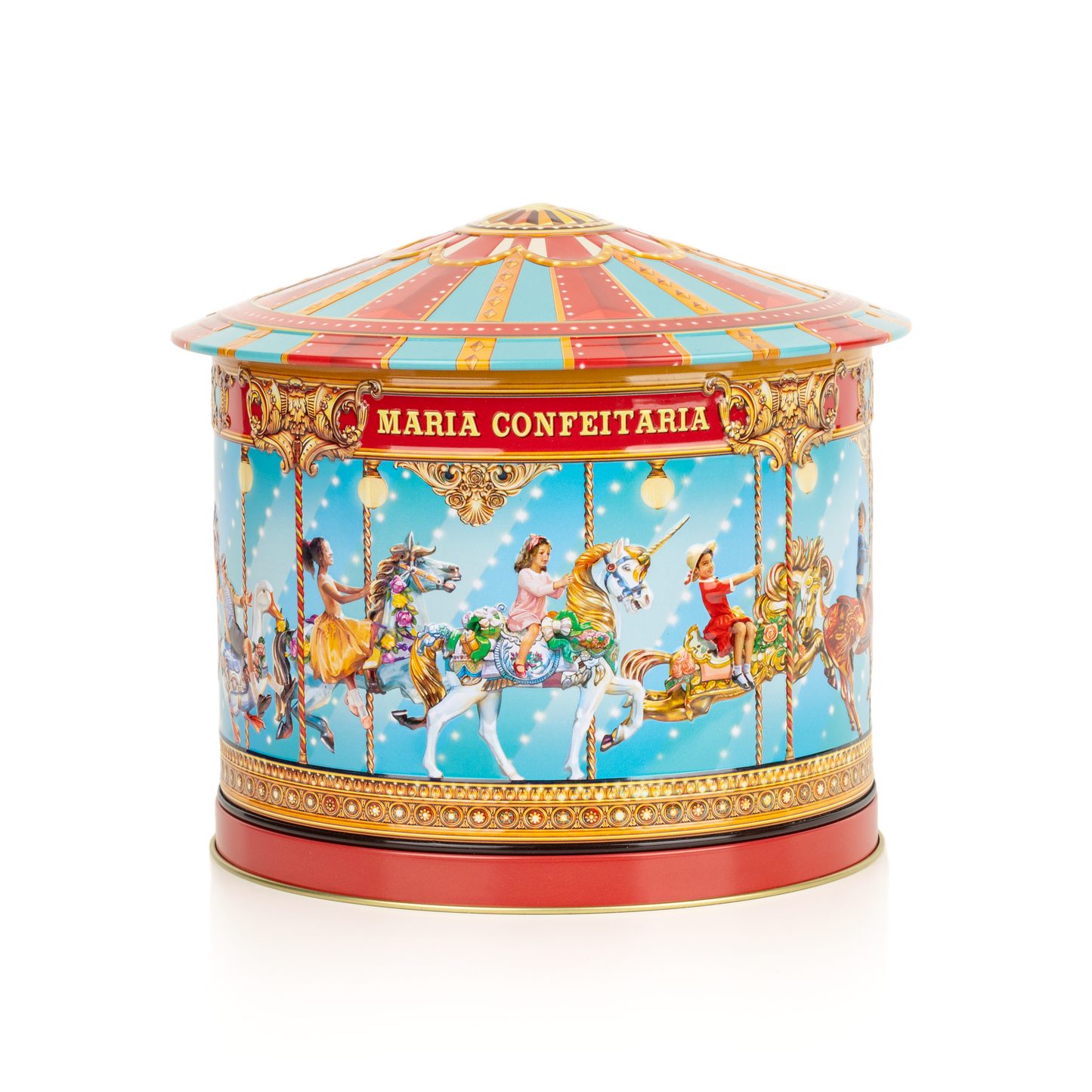 Karussell-Dose mit Weihnachtsmusik - Apfel- und Zimtplätzchen 300g
