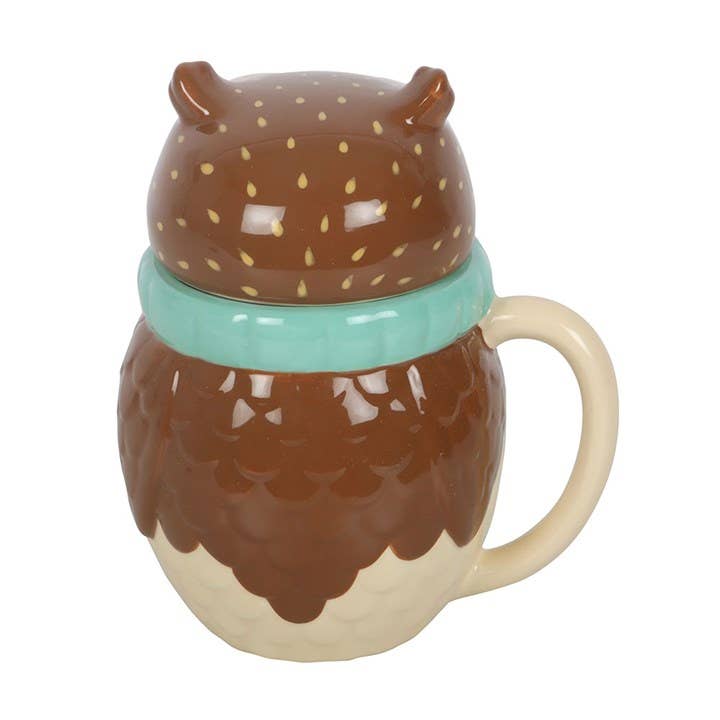Oliver Eule – Tasse mit Deckel, Herbst