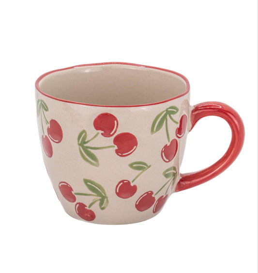 Keramik Becher Kirsch