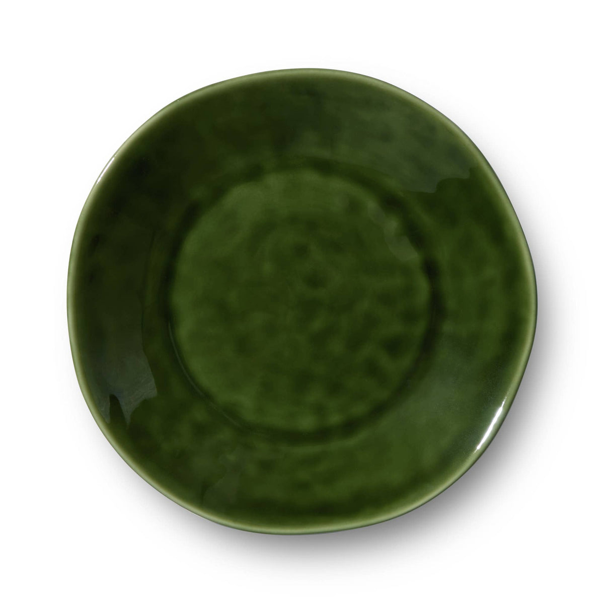 VERDE Steingut-Teller Set – Olivgrün | Ø ca. 23 cm