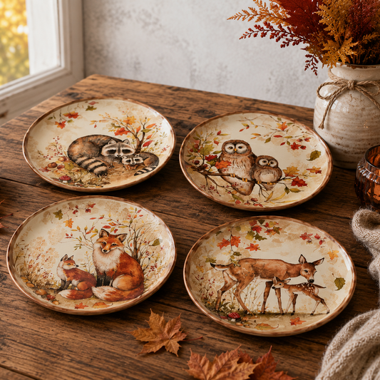 Pine Forest Herbst-Dessertteller, 21,6 cm, Sortiment
