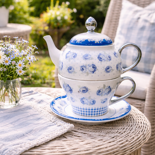 Tea for One Tee-Set  BLUSILVER