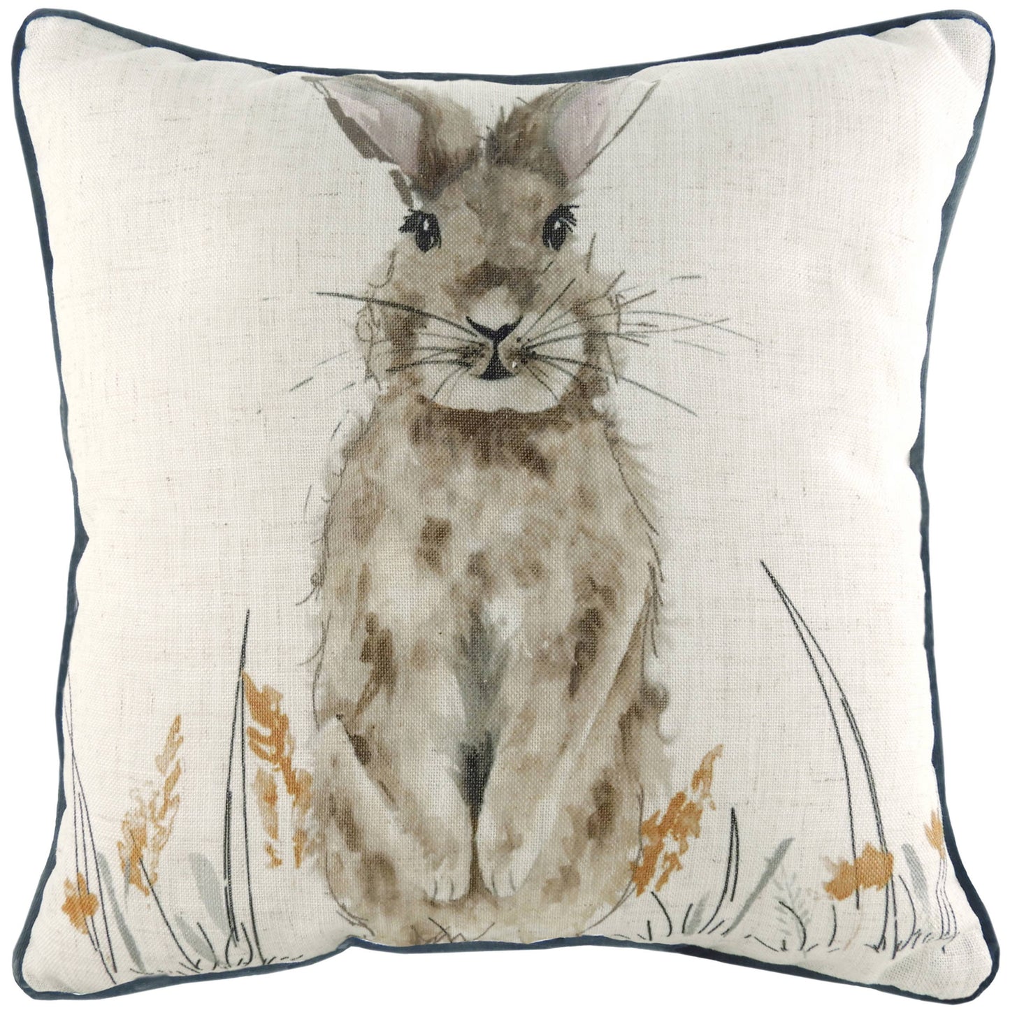 Oakwood Hase Kissen Beige 43 x 43 cm