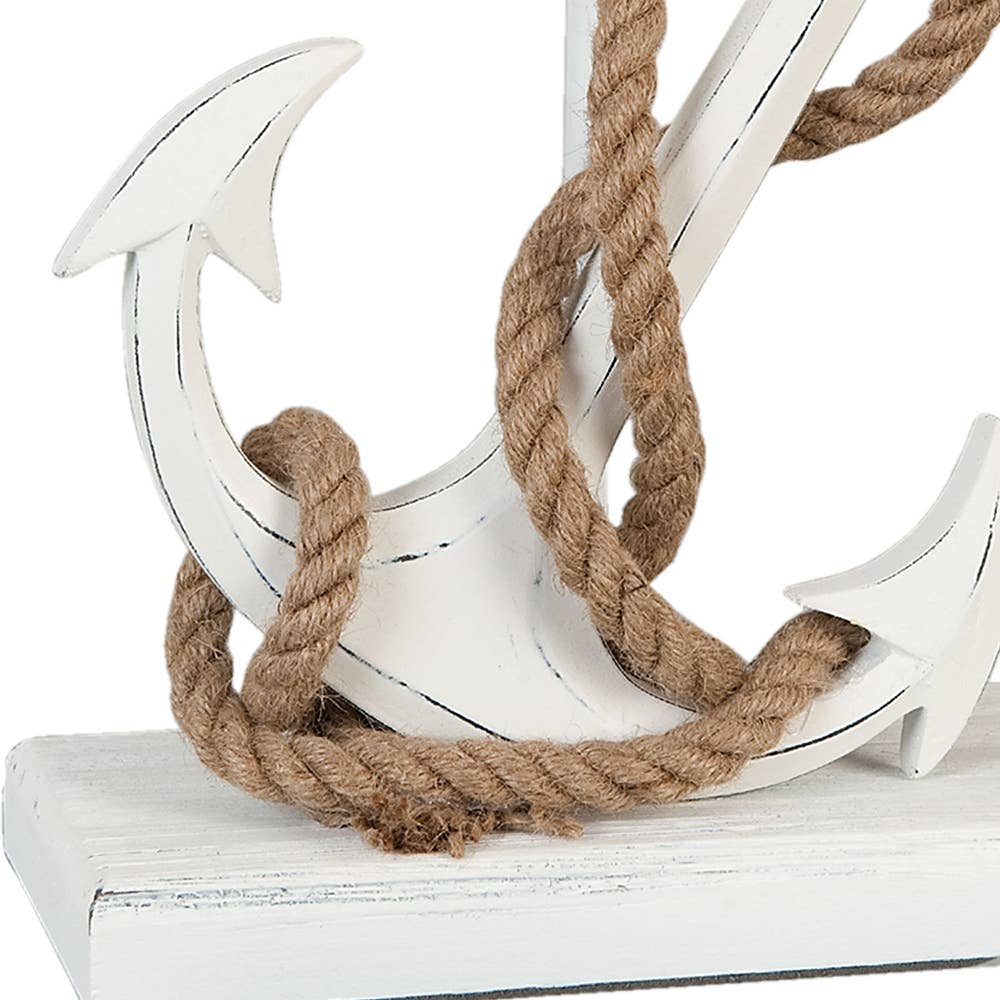 ⚓ Lampenfuß HOLZANKER mit Rattan Schirm – Maritime Eleganz für dein Zuhause