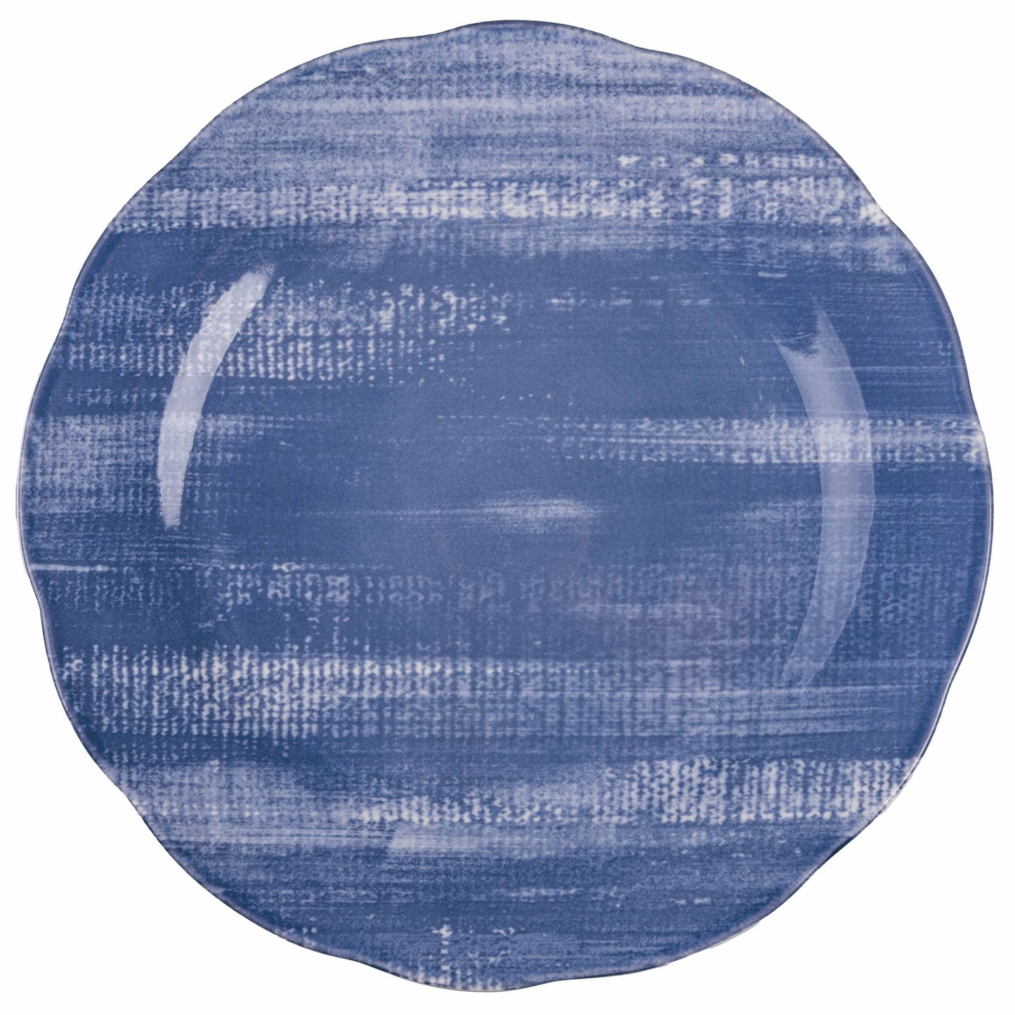FLACHER PORZELLAN-TELLER VERSILA BLAU, 6 St.
