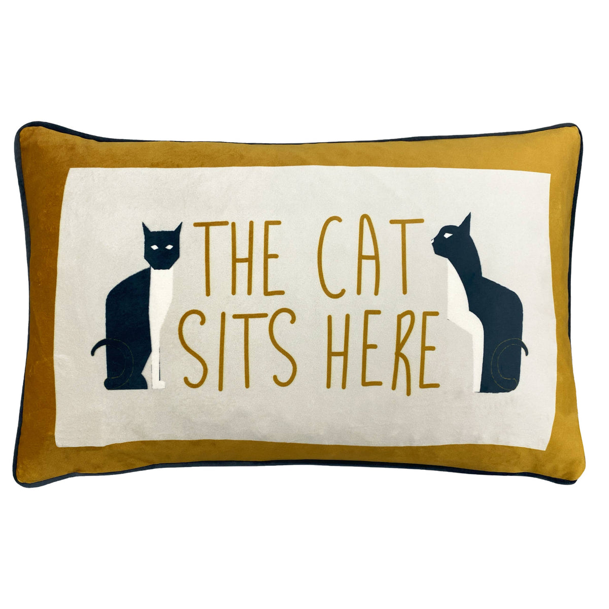 Kitta Sits Here Kissen / 30 x 50 cm