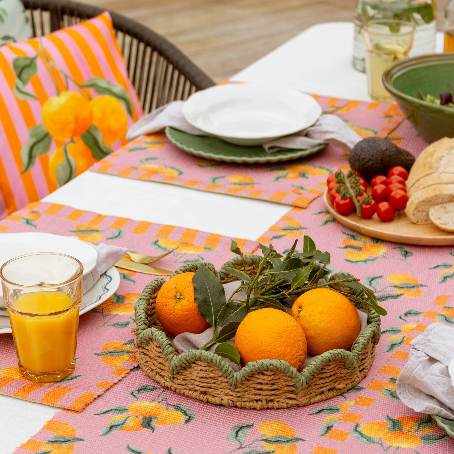 Outdoor-Kissen Orangen 43 x 43 cm