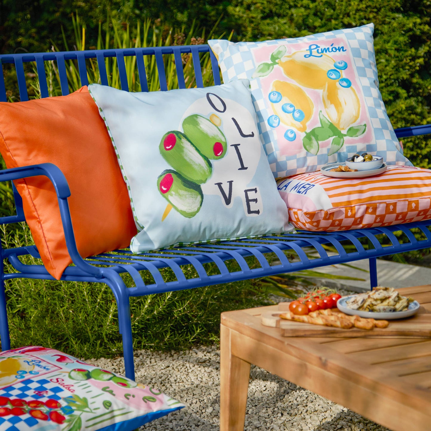 Mediterranes Outdoor-Kissen