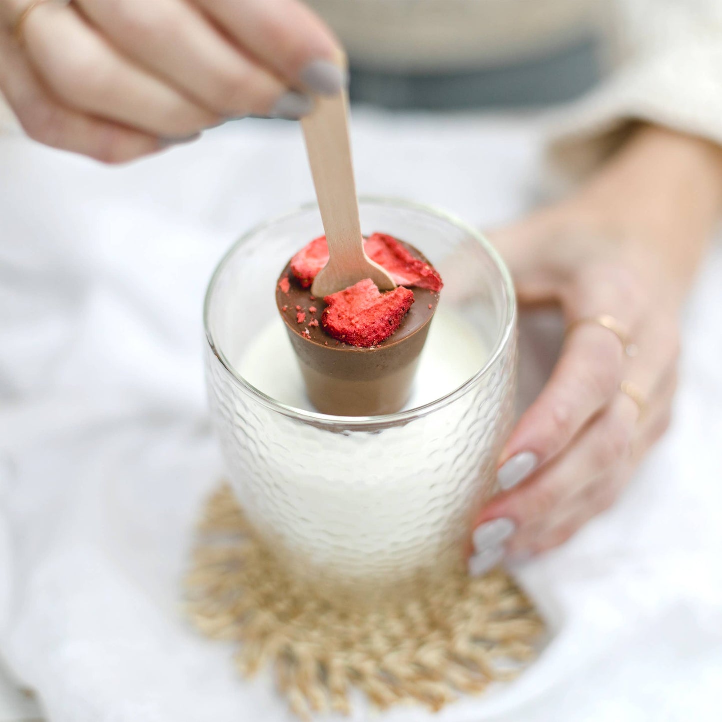 Trinkschokolade Erdbeere