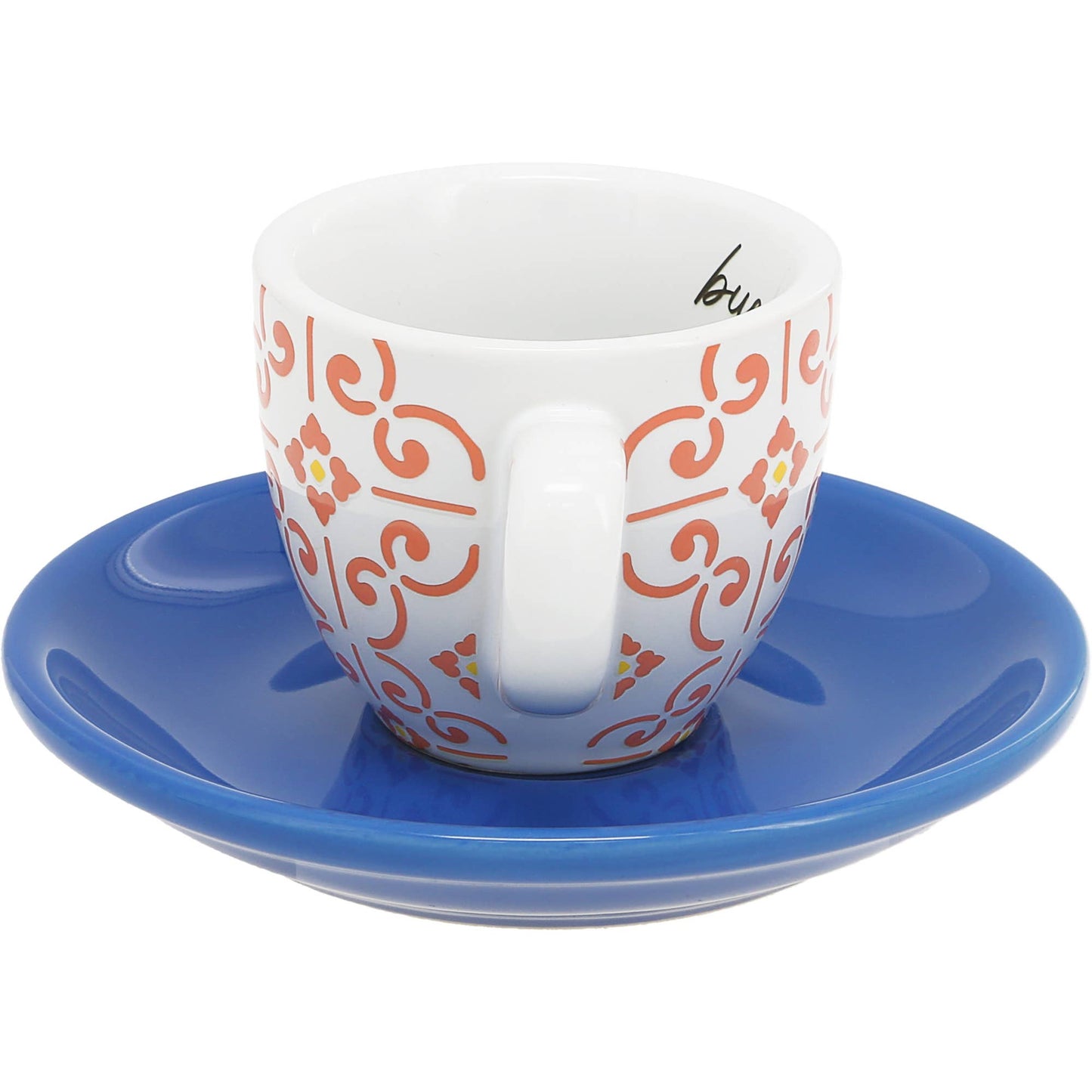 Espresso-Tasse und Untertasse "Buenos Días"