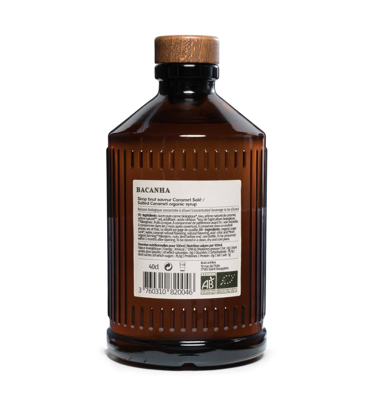 Roher gesalzener Karamellsirup – Bio – 400 ml