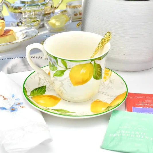 Italienische Teetasse und Untertasse AMALFi