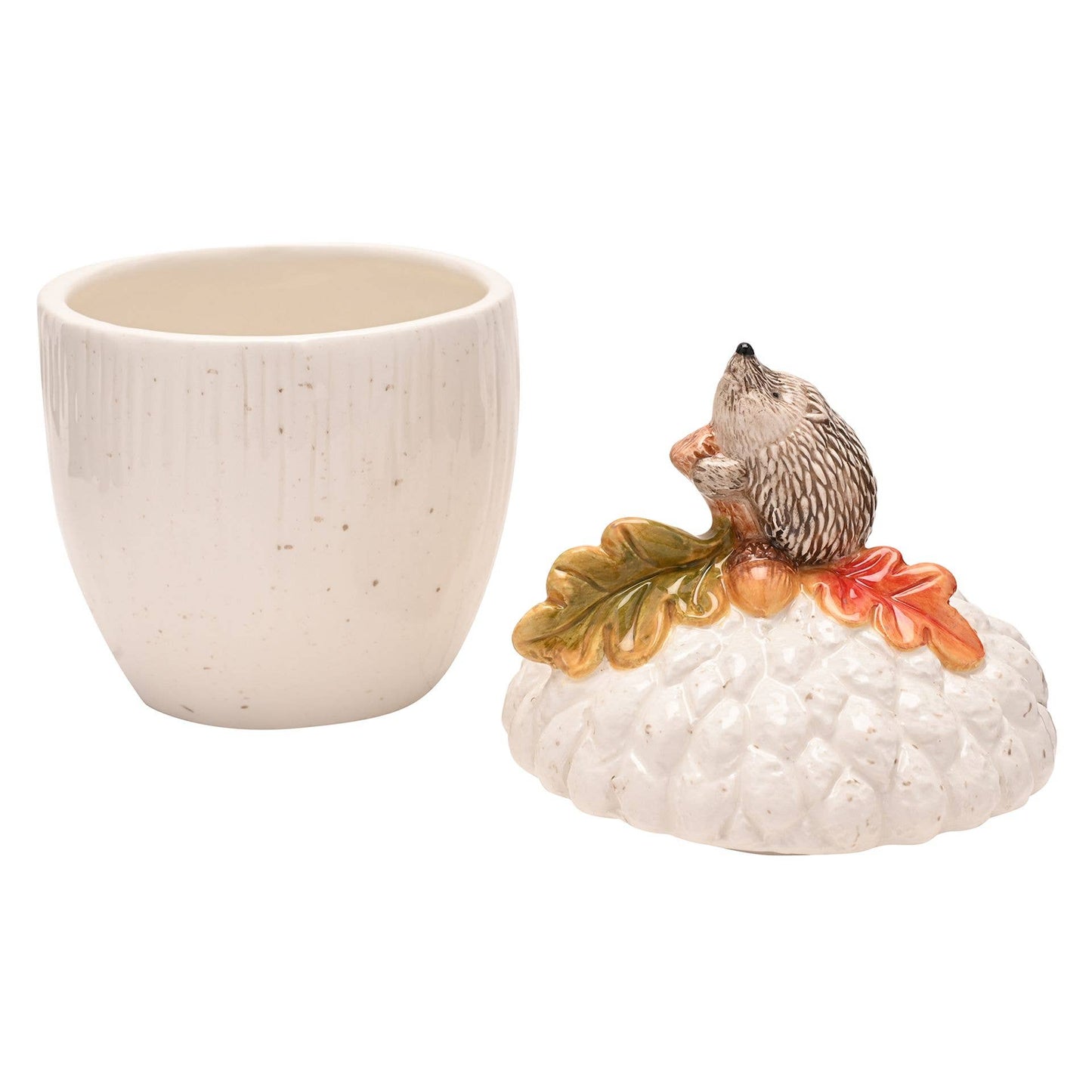 Vorratsglas - Igel auf einer Eichel