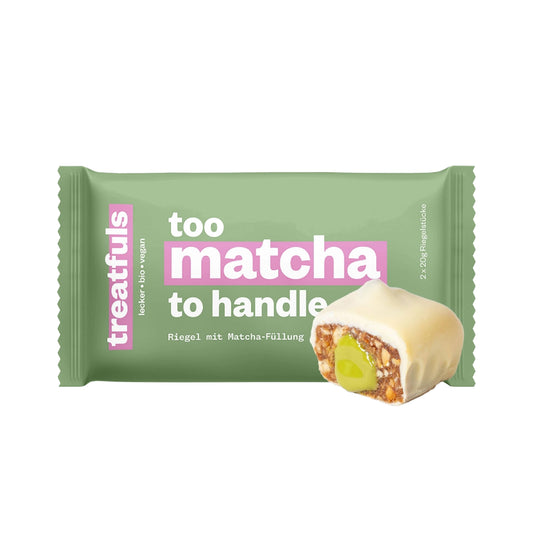 Weiße Schoko Riegel mit Matcha Füllung bio + vegan