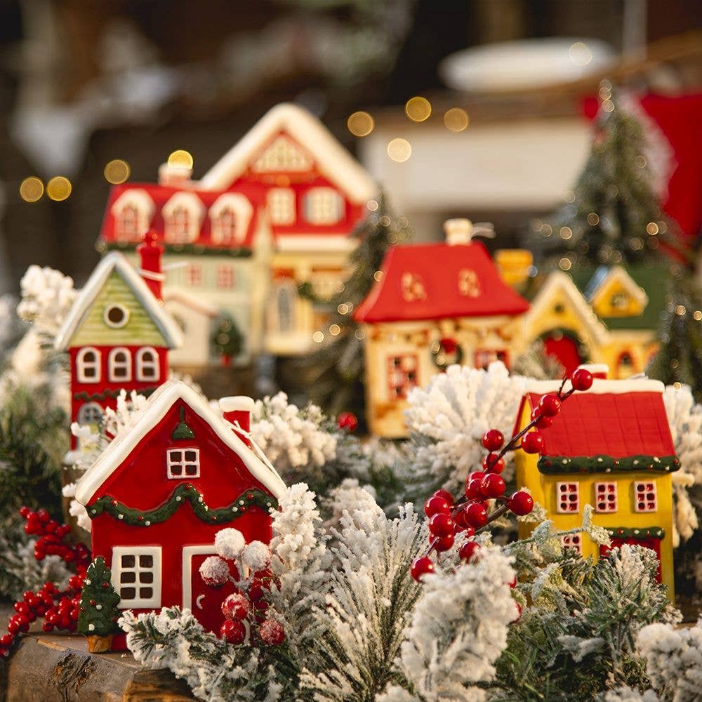 XMAS KERAMIKHÄUSCHEN LED