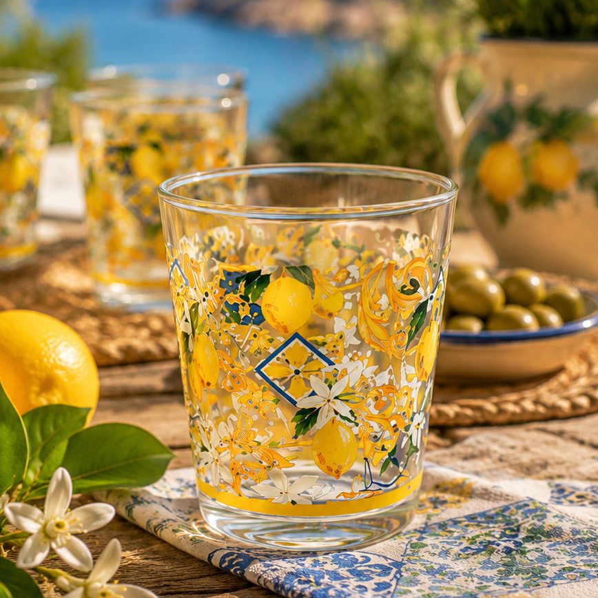 Set mit 6 Gläsern Lemon