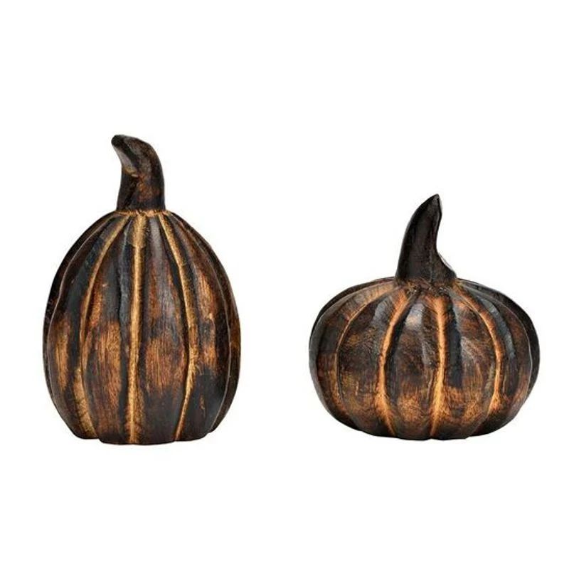 Exklusiver Kürbis-Set aus Mangoholz