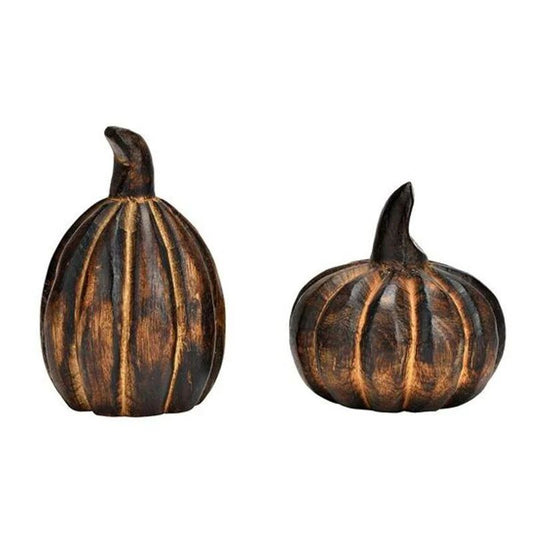 Exklusiver Kürbis-Set aus Mangoholz