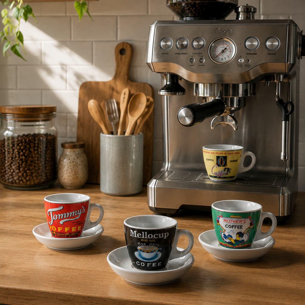 Espressotassen-Set  mit Untertasse