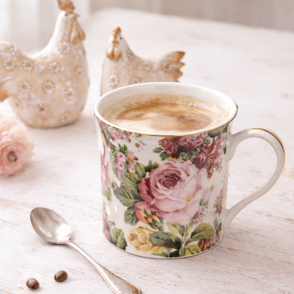 Becher Teerose