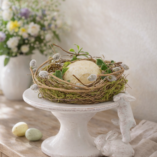 New Growth Moosvogelnest mit Ei