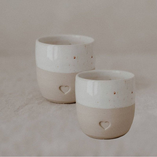 Espresso Becher Herz 2er Set