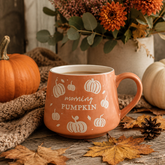 Keramik Tasse Country Living 'Morning Pumpkin'