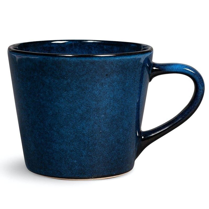 Jumbo-Tasse aus Steingut blau