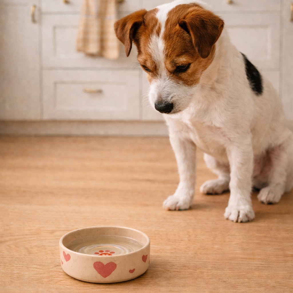 Steingut-Napf HEART, 14cm 2er-Set