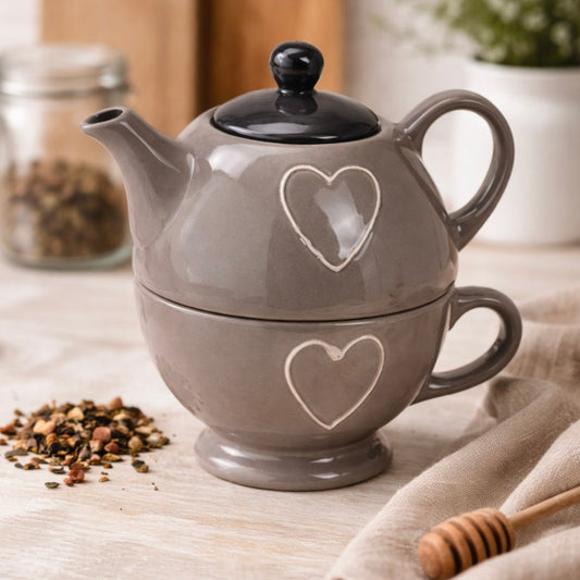 TEA for ONE SET  HEART