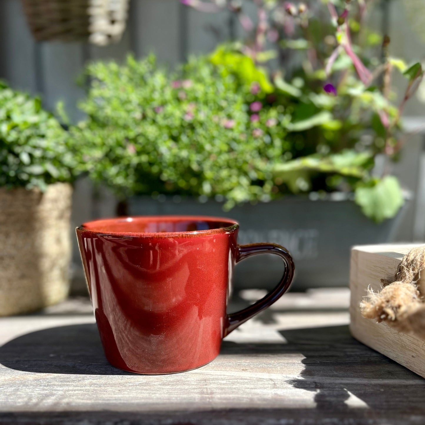 Jumbo-Tasse Tierra Steingut braun