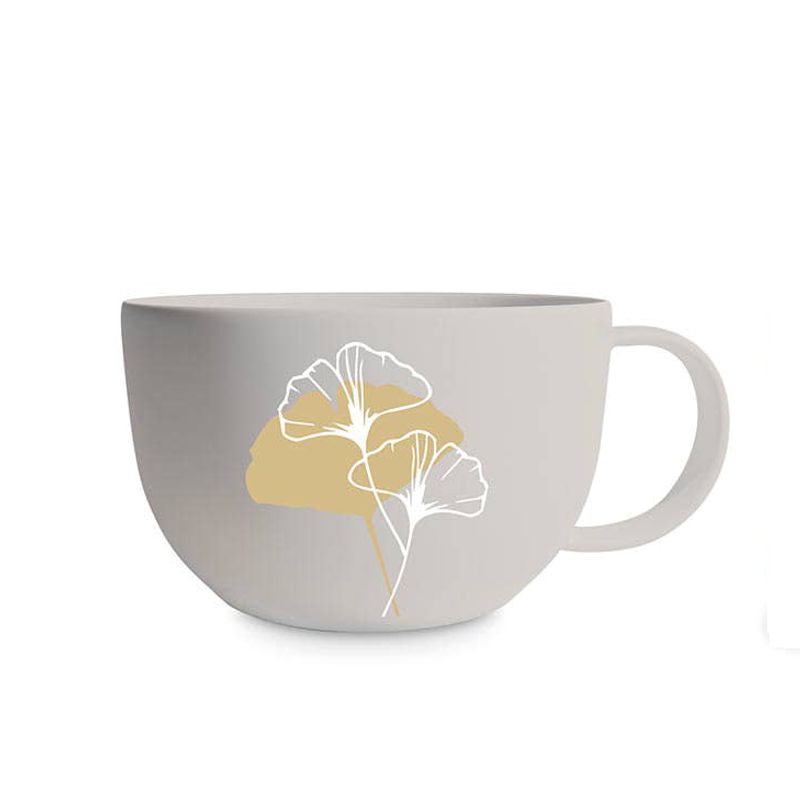 Jumbo-Tasse  Golden Gingko Taupe XXL
